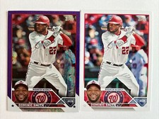 (2) Dominic Smith 2023 Topps Update Series #’d /799 Purple Foil #US130 + Base