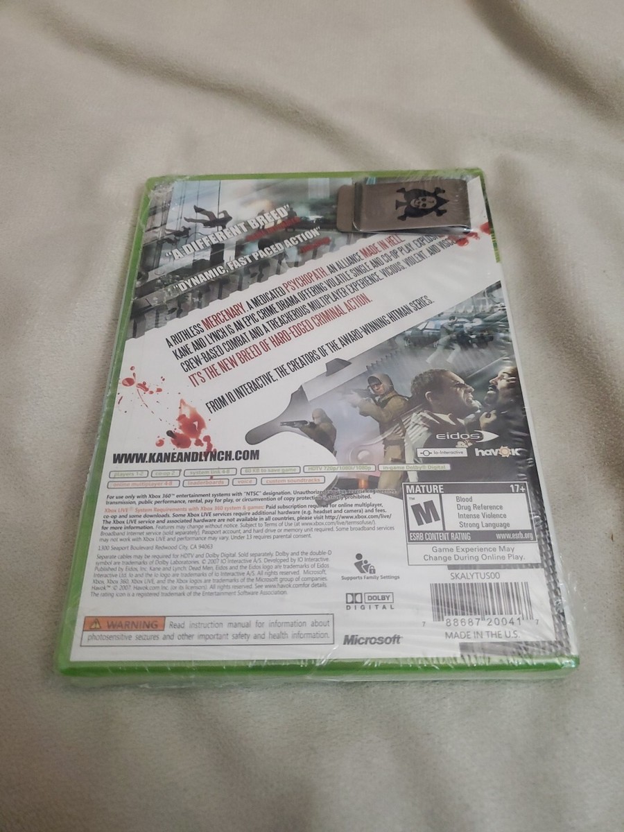 Kane & Lynch: Dead Men (Microsoft Xbox 360, 2007) for sale online
