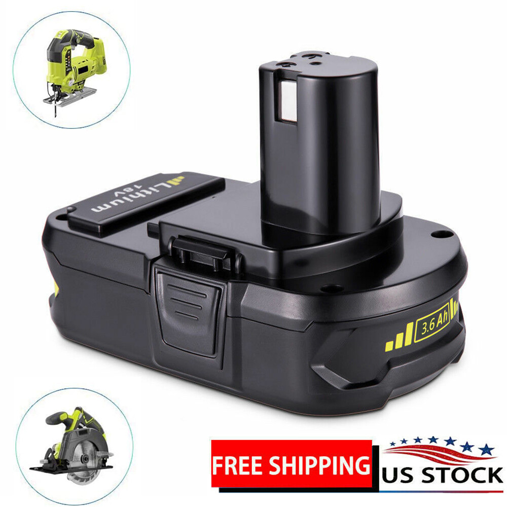 NEW For RYOBI P108 18V High Capacity 3.6Ah Battery 18 Volt Lithium-Ion One+ Plus