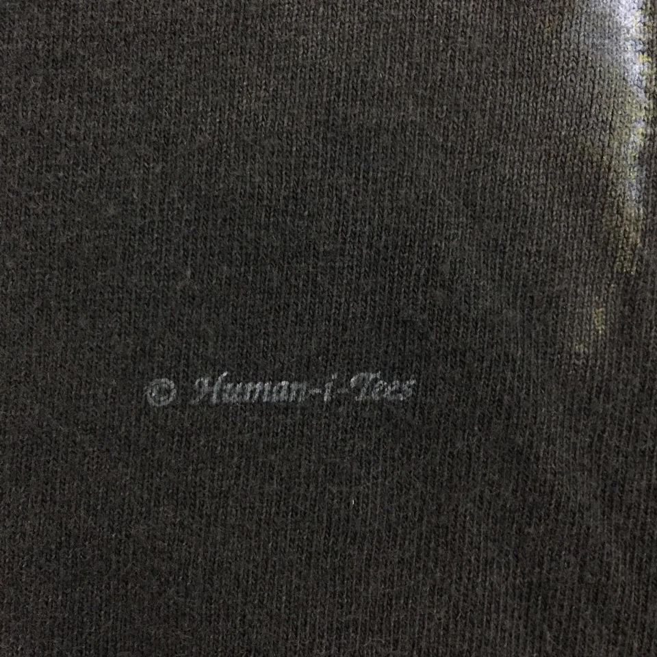 Винтажная мужская футболка 90-х Human I Tees Black Panther с логотипом леопард тигр кошка L - Изображение 3 из 4