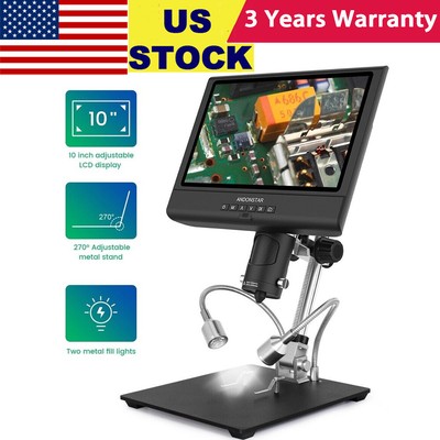 US】Andonstar AD209 10-inch LCD Screen Digital Microscope for Phone Repair & Arts