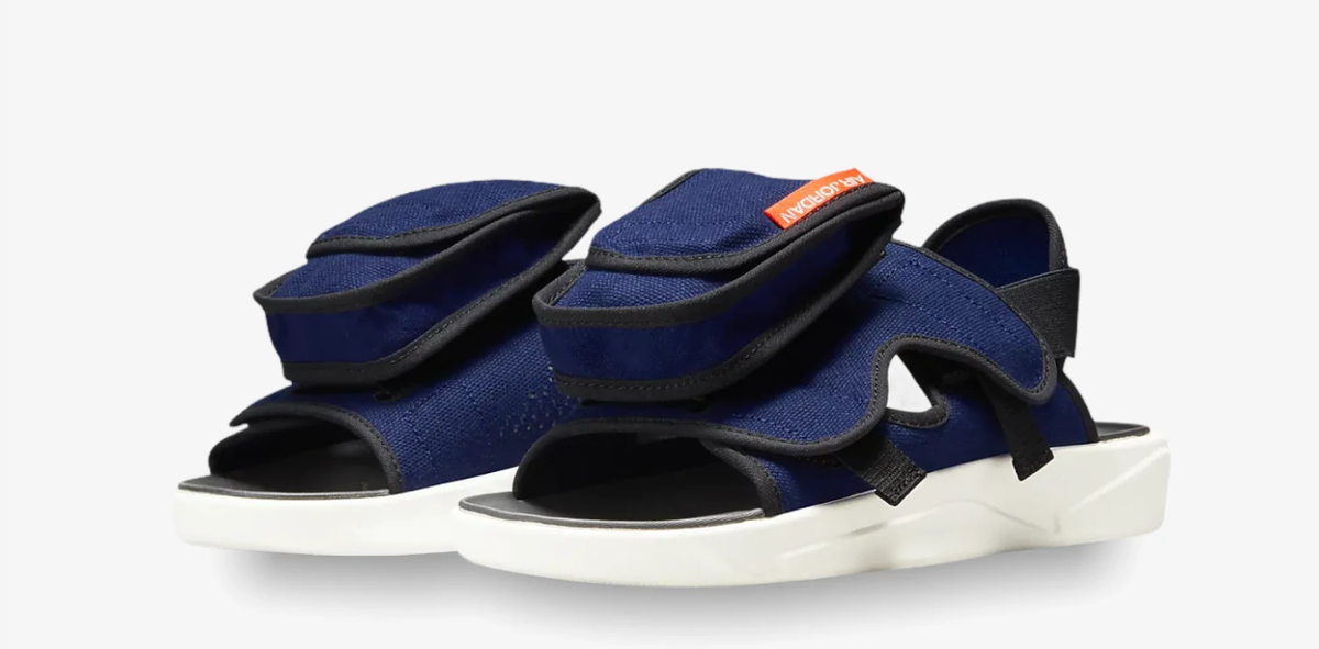 Jordan LS Slide Sandals Deep Royal Blue-Turf Orange CZ0791-400 Jordan LS Men main image 2