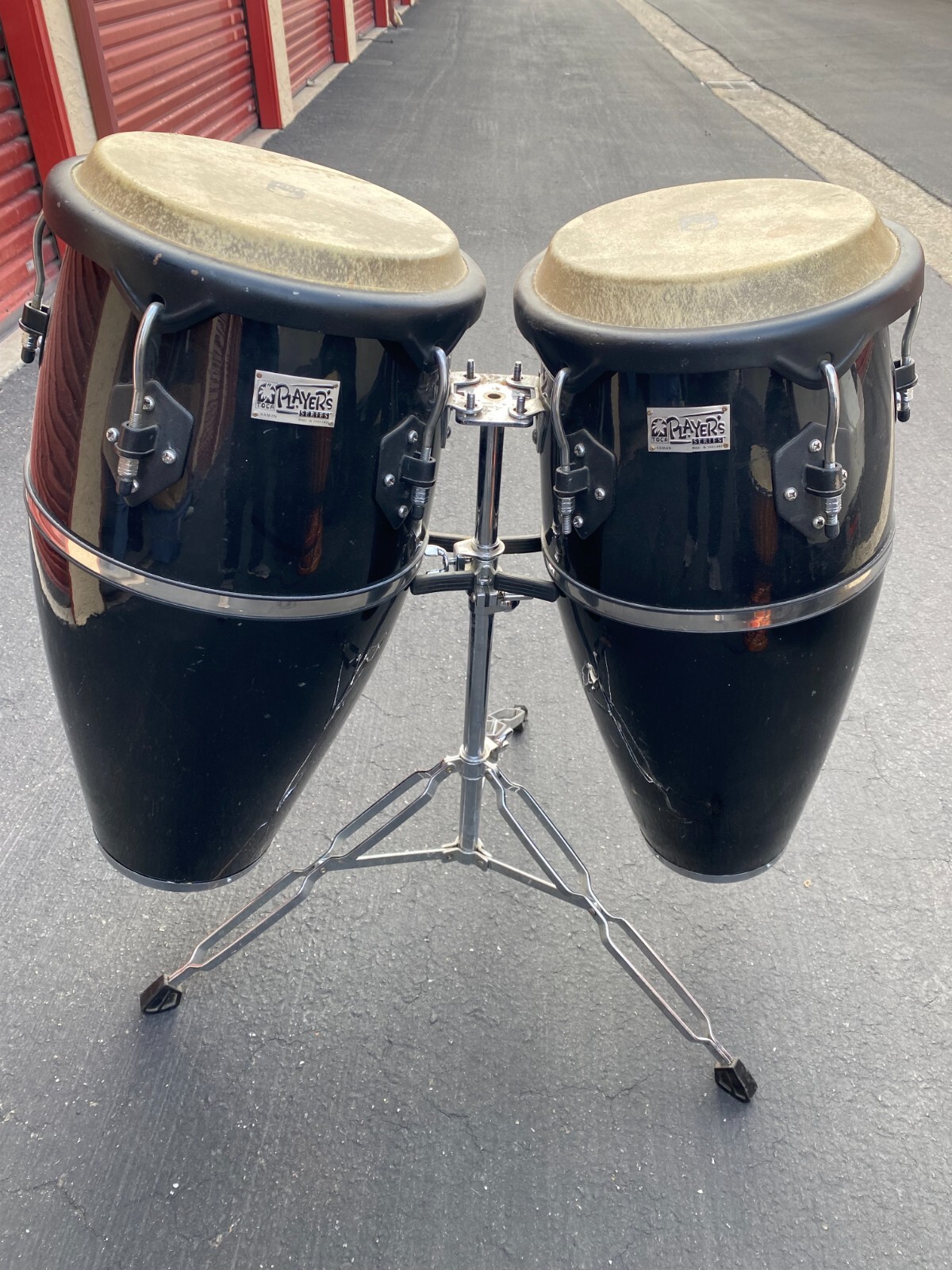 Congas (set) *Toca Players Series *BLACK *WITH STAND *GENTLY USED eBay