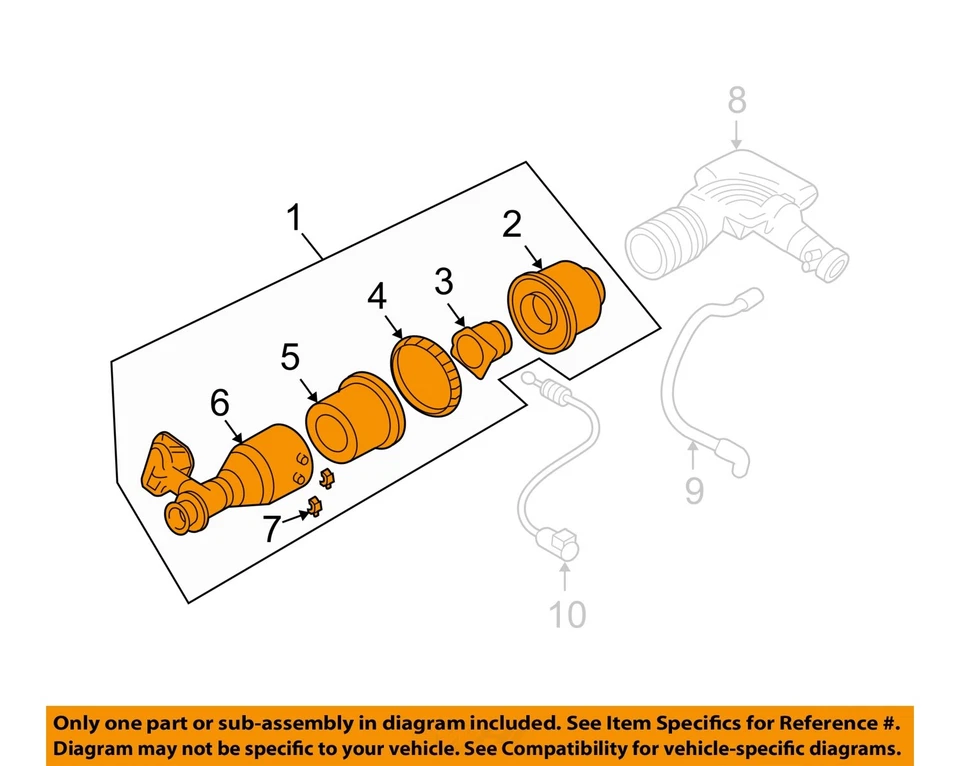 Conjunto de limpador de ar usado serve: 2003 Ford Expedition 5.4 grau A - Imagem 3 de 4