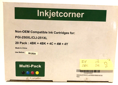 Inkjetcorner 互換インクカートリッジ PGI-250XL CLI-251XL PGI 250 XL