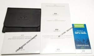 2020 INFINITI QX80 OWNERS MANUAL USER V8 5.6 AWD RWD LUXURY SPORT