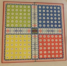 GAME OF HARLEM MILTON BRADLEY CO. 1934 BOARD ONLY HARD TO FIND MADE IN U.S.A.