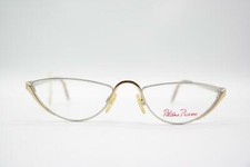 Vintage Paloma Picasso 8340 Gold Silver Oval Glasses Frame NOS