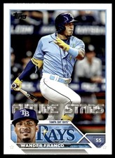 Wander Franco FS 2023 Topps #215 Tampa Bay Rays 28817 Baseball Card