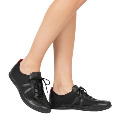 Ecco Women's Black Mesh Top Bluma Lace-Up Comfort Trainers Summer Sneaker Sz 40