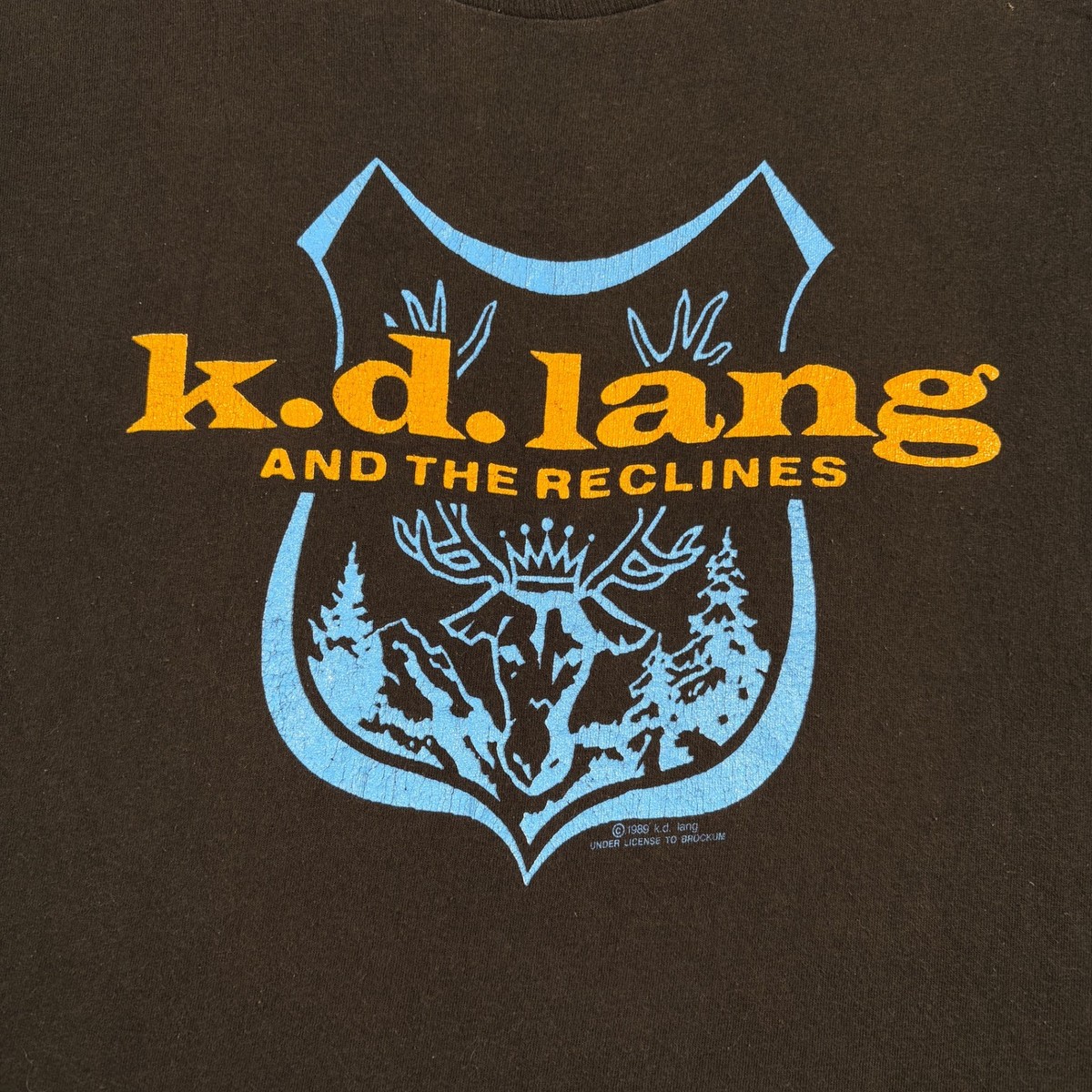 Vintage 1989 K.D. Lang and the Reclines Tour Brockum T-Shirt Men