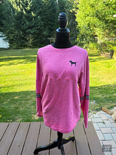 PINK Victoria's Secret Women's Pink Crew Neck Pullover Logo Sweatshirt S