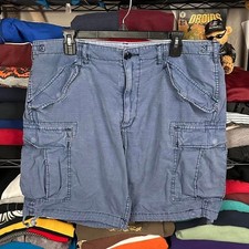 Polo Ralph Lauren Blue Ripstop Cargo Military Inspired Shorts Size 36x8