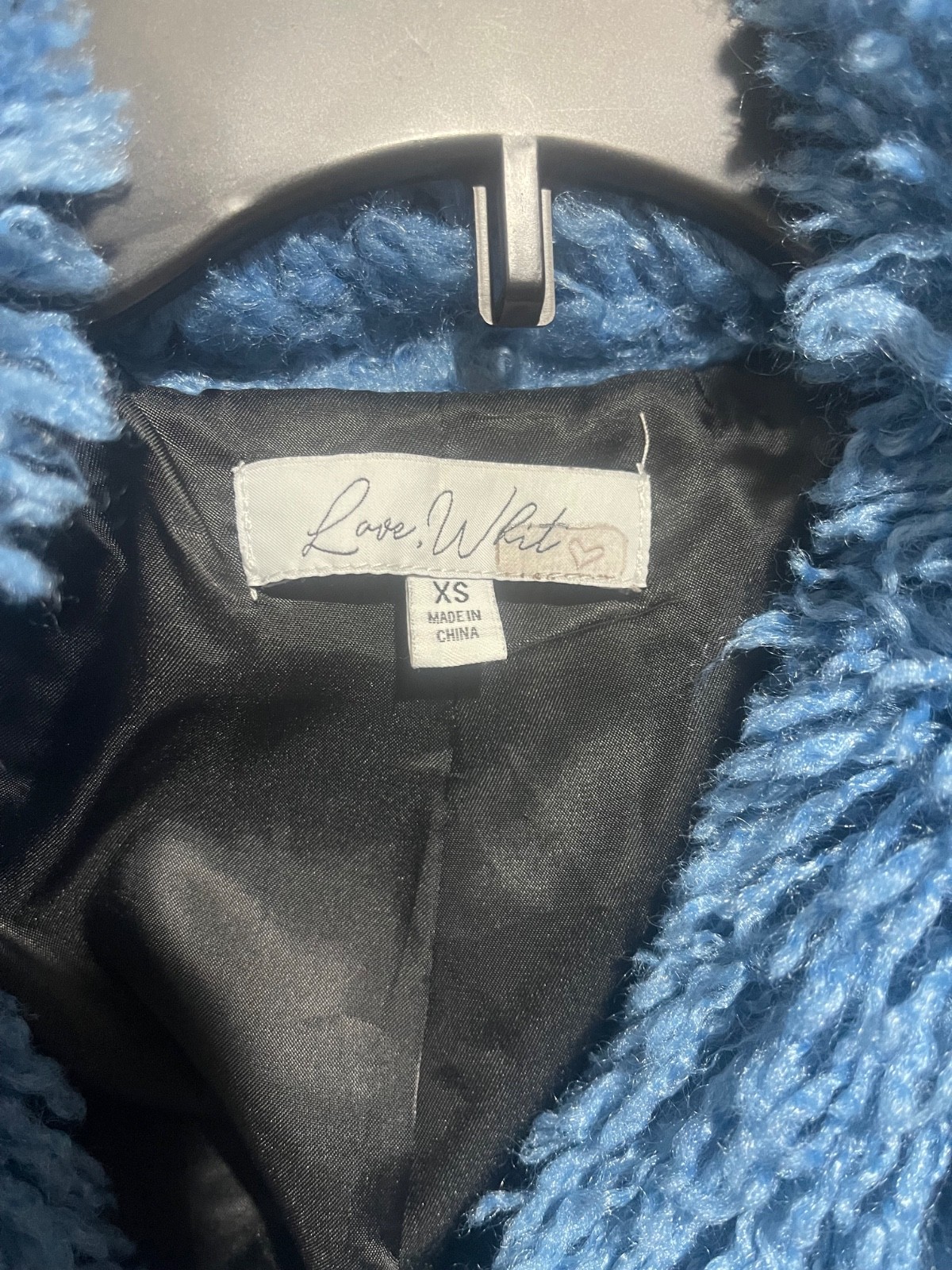 Love, Whit by Whitney Port Sherpa Collar Coat Size XS