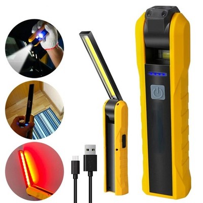 Portable COB Magnetic Flashlight USB Rechargeable LED Multi-Mode Light