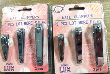 Nail Clipper Set Stainless Steel Clippers Men Women 3 PCS. G3F