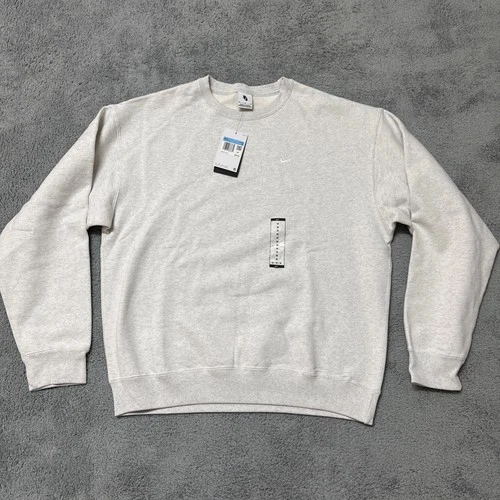 Nike Solo Swoosh Heavyweight Fleece Crewneck Men Medium DX1361-051 New