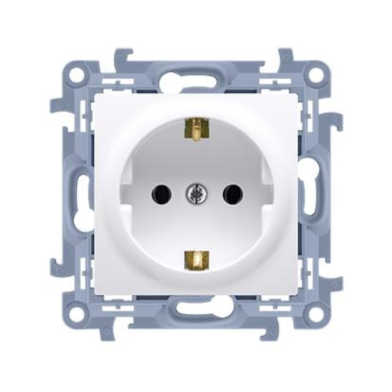 Plug socket with grounding Simon 10 CGSZ1CZ.01/11
