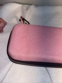 Nintendo Switch HAC-001 Neon Red/Blue JoyCons W/ Peach Case And 4 Games. EUC