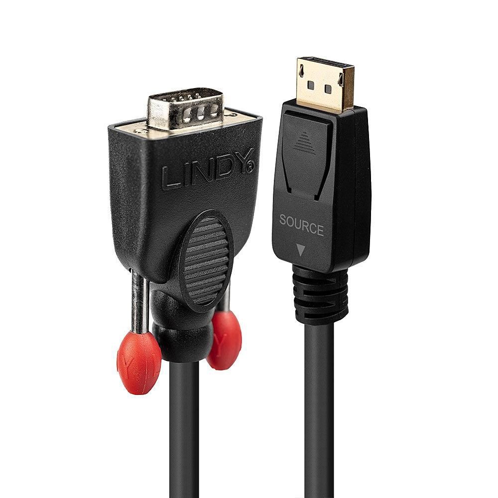 Lindy 41940 0.5m DisplayPort to VGA Cable, 1920x1200@60Hz