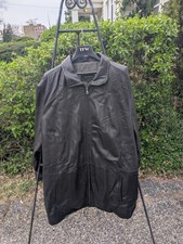 Robert Comstock Black RC Expedition Pebble Leather Jacket-Men s SIZE XL-Preowned