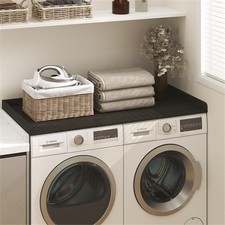 Pemberly Row Washer Dryer Countertop Edge Rails Anti Slip Pads in Espresso