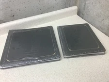NEW 2 Piece Set Creative Memories  Black Albums w/Gold Foil 12 x 12 & 8.5 x 11