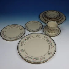 Lenox China - Serenade - ~2 Place Settings - 9 Pieces - Plates/Cups/Saucers