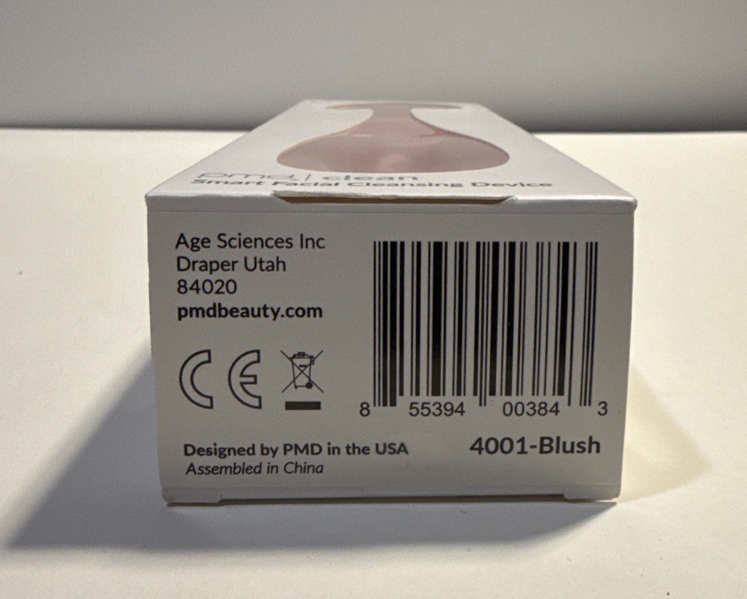 PMD Beauty - Clean Facial Cleansing Device - Blush - open box unused tested