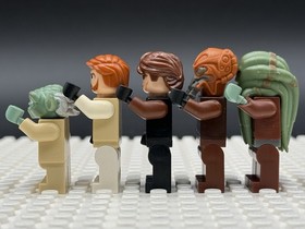 LEGO Star Wars Jedi Minifigure Lot Kit Fisto, Plo Koon, Yoda, Anakin, Obi-Wan