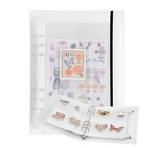 A5 Sticker Organizer Binder Album, 200 Pocket Sticker Storage Binder Sleeves ...
