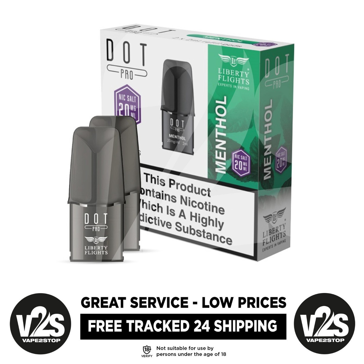 Dot Pro Menthol Refill Pods - 2 Pack for sale online