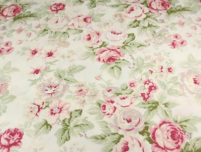 Flowers Roses Milk White Floral Table Runner Dining Kitchen Decor
