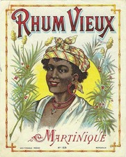 Etikett Rhum vieux Martinique