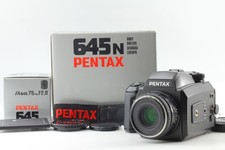 Top MINT in Box Pentax 645N Camera FA 75mm F2.8 Lens 120 Film Back From JAPAN