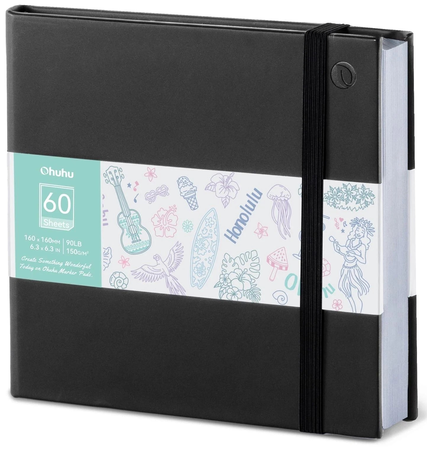 Double-Sided Marker Pad Art Sketchbook Bleedproof - 6.3x6.3 