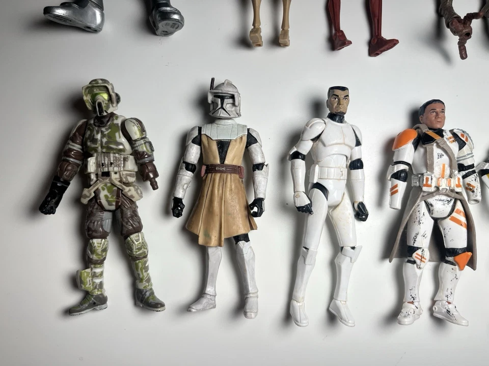 "Lote de 12 figuras de acción Star Wars 3,75"" - Saga, 30 aniversario, legado, raras" Foto 3 de 4