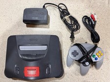 Nintendo 64 Console with AV, power, controller, and expansion pak 