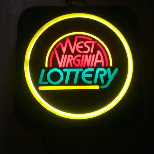 West Virginia Lottery Neon Sign – Fully Working! RARE VINTAGE