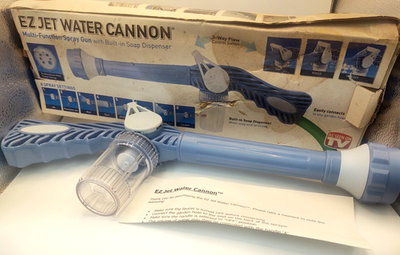 #ad EZ Jet Water Cannon Spray Gun w Built In Soap Dispenser Open Box As Seen On TV $25.19