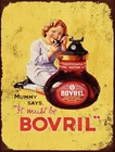 Mummy Says Bovril Girl inspired Vintage Tin Metal Signs Retro Man Cave Bar Pub S