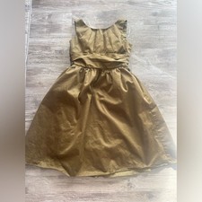 Elegant Olive Green Kids Dress- David's Bridal size 8