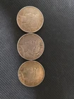 Lot of 3 Peace Silver Dollars Various Years 90% Silver