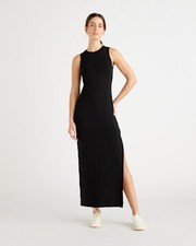 Quince Women Tencel Jersey Tank Maxi Dress Black L