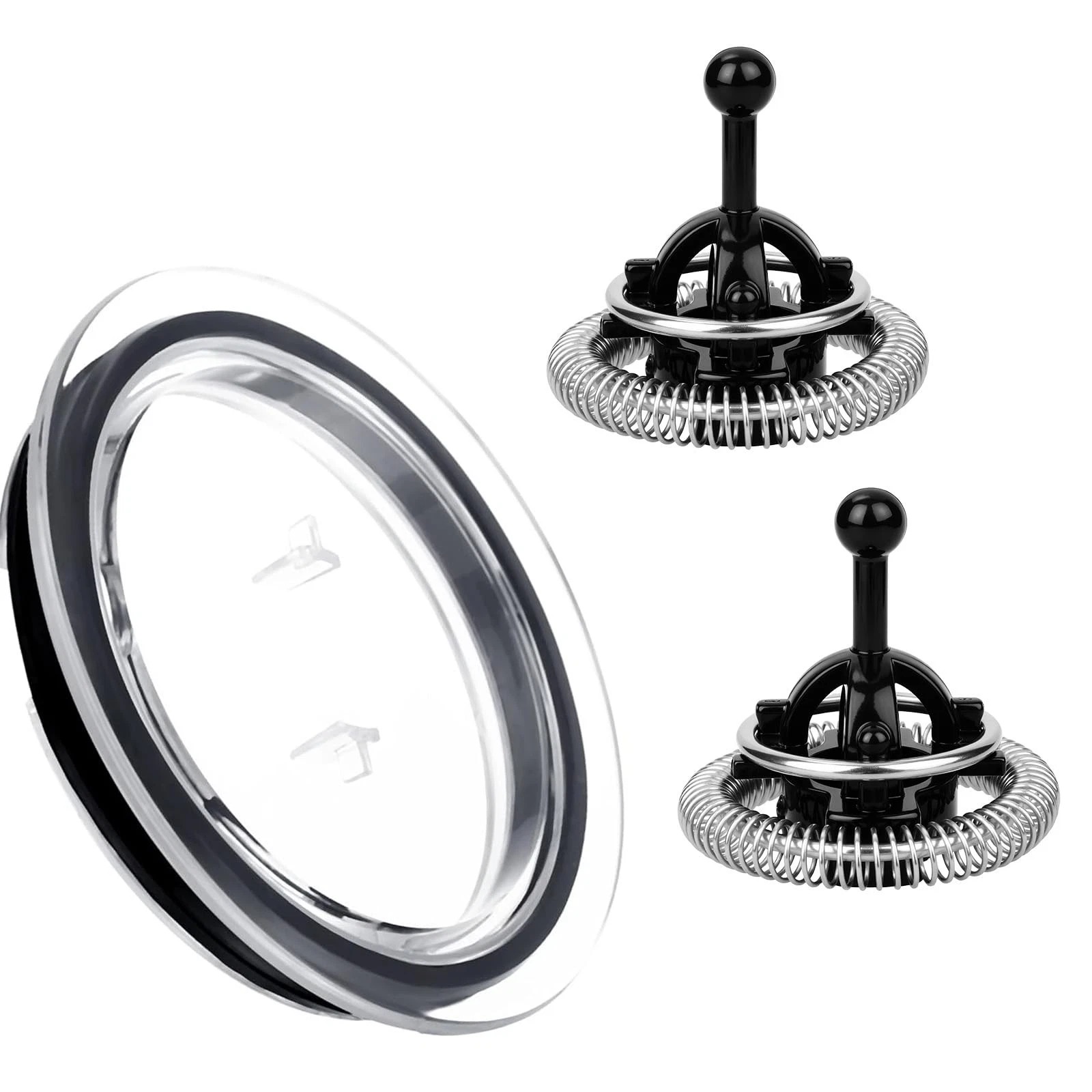 2pcs Milk Frother Replacement Whisks and 1 Lid, Whisks Compatible with Nespre...