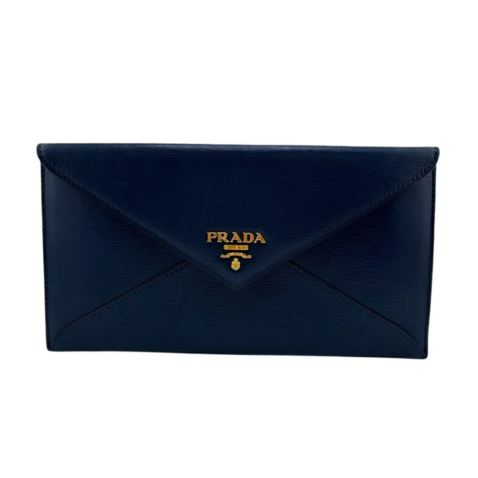 PRADA 1MF175 Envelope Saffiano Long Wallet, Blue, Women's GZl1f7va