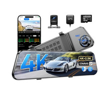 AZDome PG17 Pro 4K Dashcam Spiegelkamera WLAN GPS 128GB Front+Rear Cam