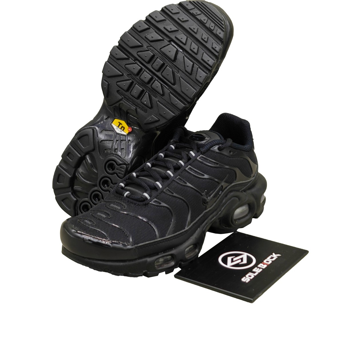 Size 7 - Nike Air Max Plus Triple Black W for sale online | eBay