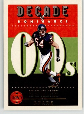 Brian Urlacher 2023 Panini Legacy Decade of Dominance DOD-2 Chicago Bears