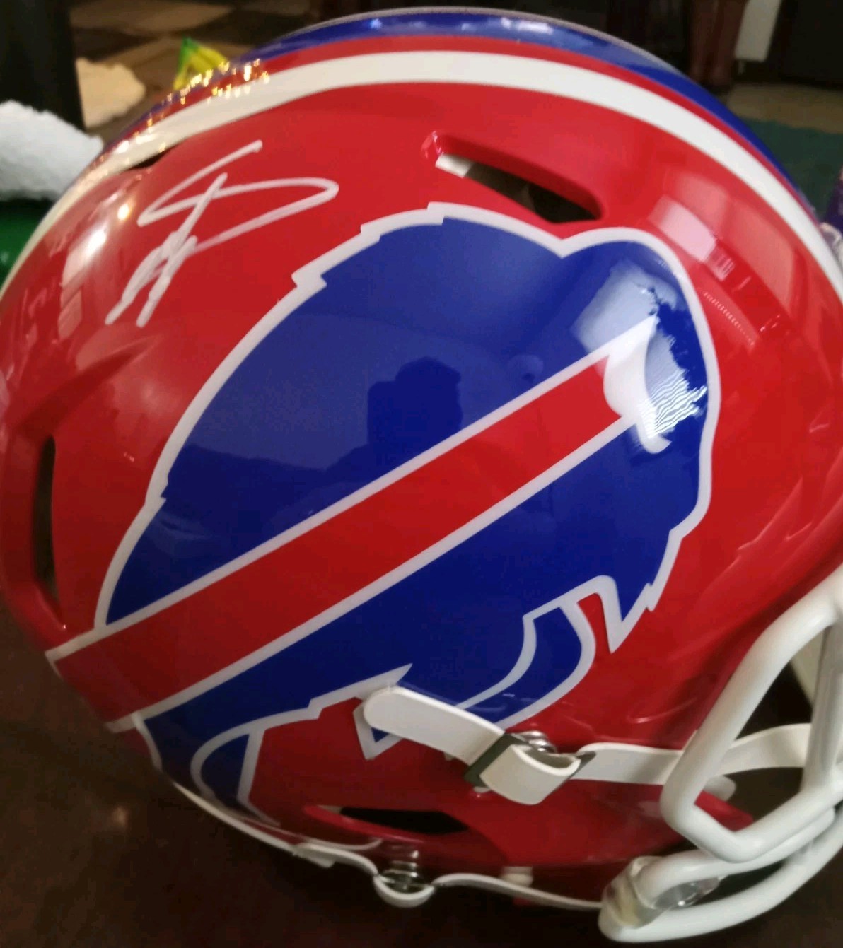 Stefon Diggs Autographed Signed Buffalo Bills Full Size authentic Helmet Beckett COA 
